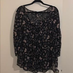 Black Torrid Chiffon Blouse